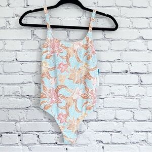 New Roxy good romance one piece swim suit girls size 14